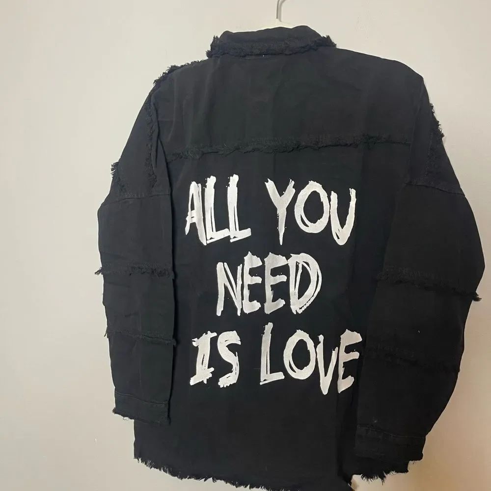 ELAN All You Need Is Love Jacket | Black NWT - Picture 6 of 7